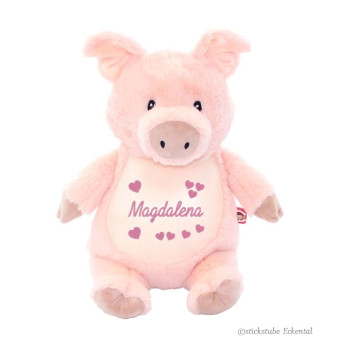 Schwein Stofftier mit Namen
